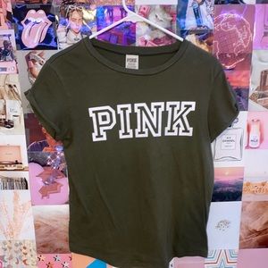 green pink tee cute